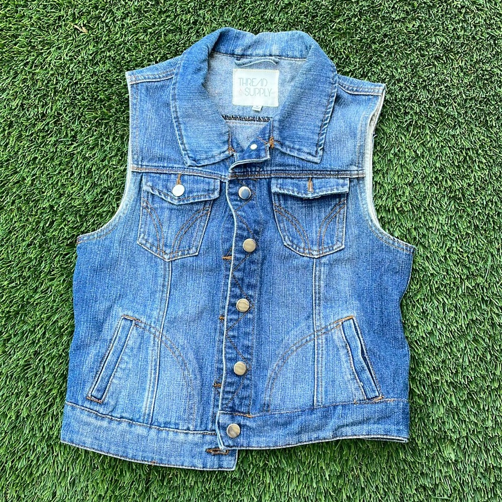 Thread and Supply Denim vest